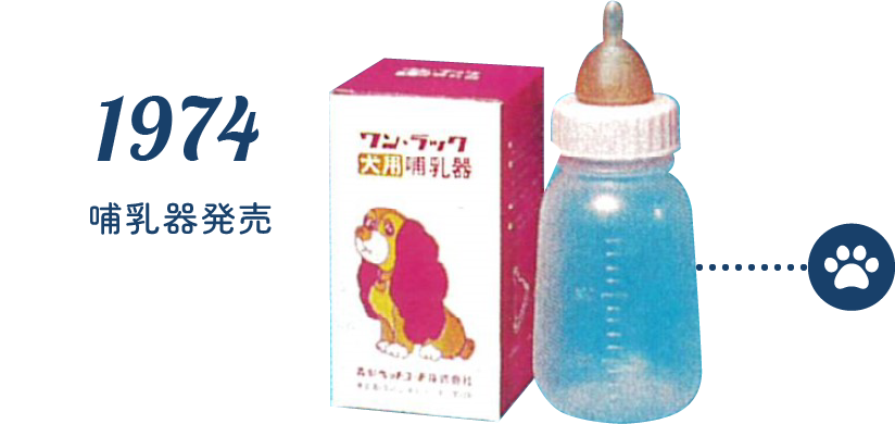 1974 哺乳器発売