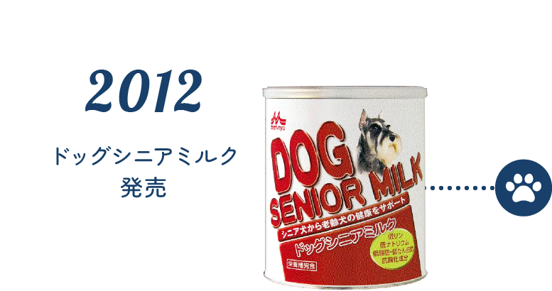 2012 ドッグシニアミルク発売